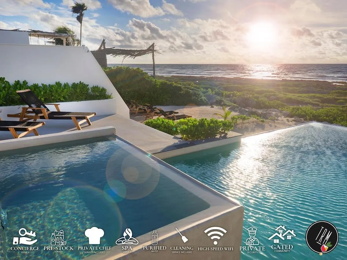Dream Oceanview Villa 4Br At Tankah Bay Tulum Mexiko